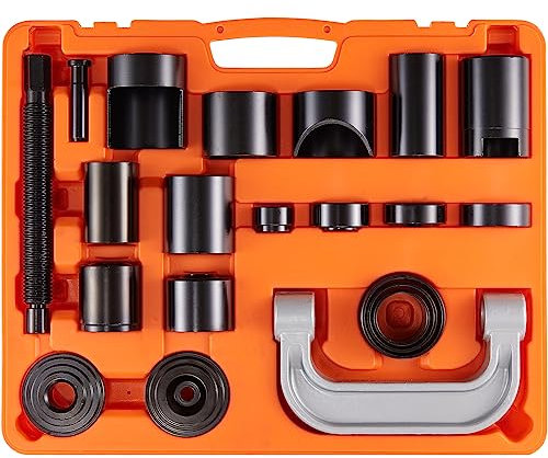 VEVOR Ball Joint Press Kit, 21 pcsTool Kit, C-press Ball joint Remove and Install Tools, for Most 2WD and 4WD Cars, Heavy Duty Ball Joint Repair Kit for Automotive Repairing