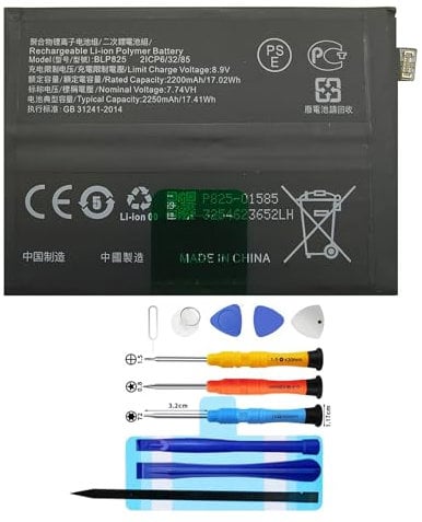 Vvuilsty BLP825 Ersatzakku für Oppo Reno 6 Pro 5G/Find X3 Neo 5G,wiederaufladbare 0-Zyklen-Batterie kompatibel mit Oppo Reno 6 Pro 5G/Find X3 Neo 5G mit Reparaturwerkzeug-Kits