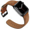 Anlinser Compatibile con Cinturino Apple Watch 45mm 44mm 42mm 41mm 40mm 38mm, Cinturini di Ricambio in Vera Pelle Compatibile con iWatch Ultra 2 Serie 9 8 7 6 5 4 3 SE (49/45/44/42, Marrone Chiaro)