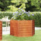 Hovothy Hochbeet Rostig Anzuchtbeet Raised Bed Gemüsebeet Stahl Gartenbeet Pflanzenbeet Garten Hochbeet Metall Gemüsebeet Wetterfest Kräuterbeet Outdoor Geeignet Rostig 129x129x77 cm Cortenstahl