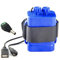 TENCOCO 12V Waterproof Battery for Case Box with USB Support 6x 18650 Battery for Bike LED Light Lamp Smartphone Blue