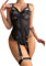 ReizwäSche FüR Sex Damen Schlafanzug für Damen Set Sexy Spitze Dessous Negligee Kurz 2 Teiliges Nachtwäsche Unterwäsche Leibchen Shorts Sexy Dessous Party