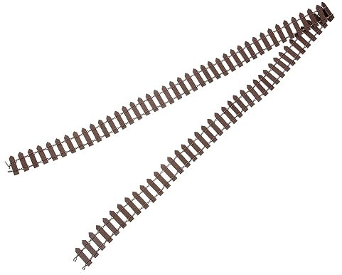 GAROZATION Holz Mini Gartenzaun Miniatur Holzzaun Dekoratives Zaunmodell Gartenzaun Aus Holz Miniaturzaun Für Sukkulenten Pflanzen Mini-Garten-Dekoration