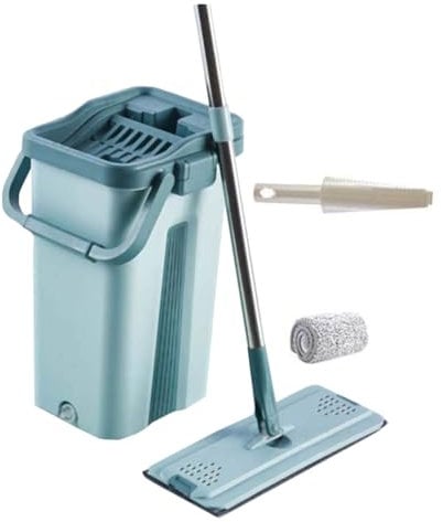 Spolverino, spolverino di piume 1 set di accessori for la pulizia del secchio del mop, dello strumento di pulizia, del tergipavimento in acciaio inossidabile verde