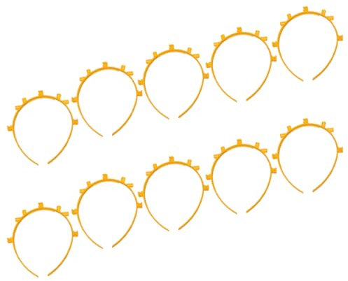 VINTORKY 50 Stücke Fluoreszierende Stick Haarnadelzubehör Haar Bands Für Party (gelb)