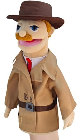 Feuerwehrpuppe, Karriere-Handpuppe, Cook Feuerwehrmann, Bauarbeiter, Detektiv-Doktor, Lernspielzeug für Puppen, weich, Lernpuppen, Rollenspiel für Spect