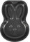 Gießformen Silikon Hund Hasenform Kuchenform Hasenkuchenform Kaninchenform Kuchen zum Backform Schwarz Silikon Backform Kastenform Faltbar (Black, One Size)