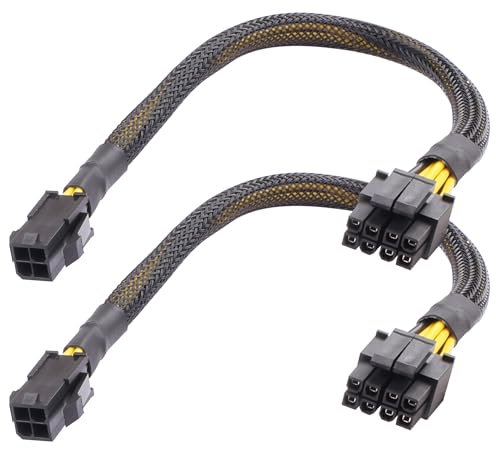 ELFJMZP Adaptador ATX PSU Kabelstecker CPU Power 4Pin auf 8Pin (4+4) línea extendida