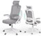 Ergonomic Office Chair, S-Shaped Mesh Desk Chairs, Adjustable Headrest & Lumbar Support, 90°Flip-Up Armrest, Breathable High Back & Widened Cushion, Swivel Computer Chair for Home/Study/Office