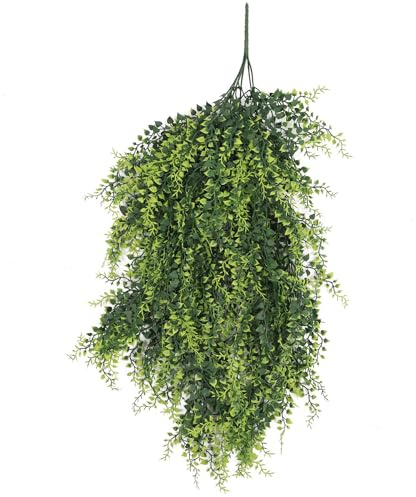 Leaf Artificial Hanging Plants Fire Resistant UV Resistant