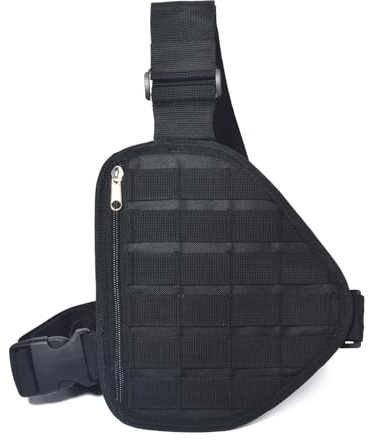 TWAYRDIO MOLLE Radio Tactical Chest Harness Pack, Multi-purpose Gear Carrier with Quick-release buckle and Adjustable Strap for Hiking, Cycling, Travel, Workouts, EDC