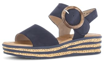 Gabor Damen Plateausandalen, Frauen Sandalen,Best Fitting,Marine (16),43 EU / 9 UK