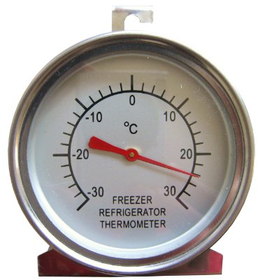 Dr. Richter Kühlschrankthermometer Gefrierschranktherometer -30°C Thermometer Kühlschrank Gefrierschrank Edelstahl