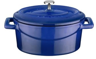 CASSEROLE MINI OVAAL 0.42 LTR LVOTC10K2B BLUE/BLACK