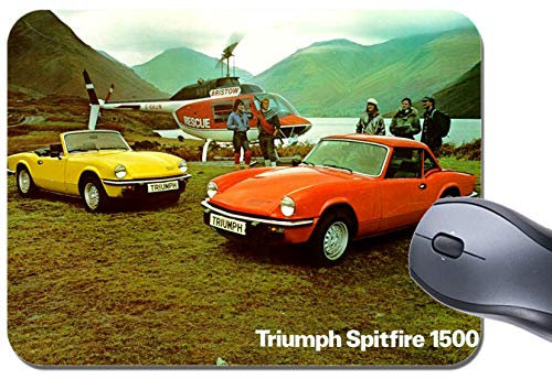 Funkyzilla Triumph Spitfire 1500 1980 Car Ad Mouse Mat. Classic Car Mouse Pad Brochure