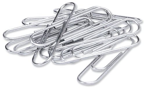 Whitecroft TS-120288 Essentials Büroklammer, klein, Lippen, 22 mm, 1000 Stück