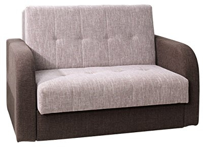 Mirjan24 Schlafsofa American Quadro II, Couch mit Bettfunktion, Polstersofa mit Bettkasten und Schlaffunktion, Bettsofa, (Gomera 04 + Gomera 02)
