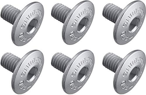 SHIMANO Tornillos Calas (6Uds) SPD-SL M5x8mm, Adultos Unisex, Gris (Gris), Talla Única
