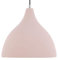 Beliani Hängelampe mit Schirm Gips rosa Glockenform 1-flammig Industrie-Design Lambro