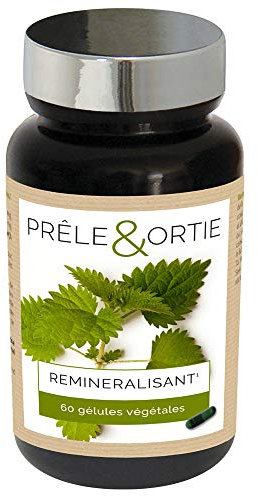 NUTRIEXPERT Prêle & Ortie, Reminéralisation, Articulations et Os, Stimule La Fonction d’Elimination Rénale, Actifs d’Origine Naturelle, Convient Aux Végans, 60 Gélules Végétales