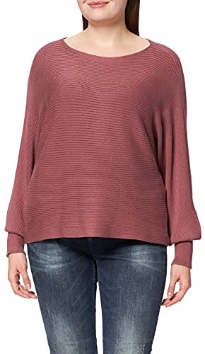 ONLY ONLADALINE Life L/S Short PULLO KNT Noos Pull-Over, Rose/Marron, L Femme