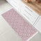 Fashion4Home Teppich Läufer - Tepiche für Wohnzimmer, Schlafzimmer, Küche, Kinderzimmer, Badezimmer - Boho Kelim - Läufer Flur, Trio-Altrosa-Weiß, Größe: 60x90 cm