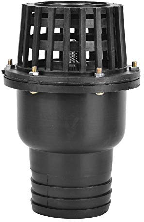Rückschlagventil, Schwarz Wasserpumpen Fußventil PVC Niederdruck Flachrückschlagventil für Fluidmaschinen mit professionell praktischem Design (3 Zoll)