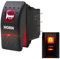 Taiss clacson interruttore a bilanciere 12v-24v momentaneo con LED rosso 5 pin 20A Pulsante clacson,interruttore a levetta clacson, per Auto,Camion,Barca A11625B-R