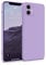 MyGadget Case for iPhone 12 Mini - Cover Ultra Thin TPU - Soft Touch Rubber & Anti-Scratch Shell - Flexible Silicone - Matte Violett