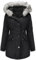 Tuopuda Manteau Femme Hiver Veste Polaire Chaud Parka Manches Longues Blouson Zippée À Capuche Hooded Coat Sweat-Shirts Outercoat avec Poches, Nior, M