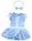 Lito Angels Deguisement Robe Princesse Cendrillon avec Bandeau pour Bebe Fille, Anniversaire Fete Carnaval Costume Barboteuse Body Ete, Taille 3-6 mois, A (étiquette en tissu 60)