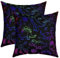 Dinosaurier Umkehrbar Kissenbezüge 60x60cm für Bunt 3D Dino Drucken Kissenbezug Home Dekor Dekokissen Cartoon Jungle Dino Quadratisch Kissenhülle 2er Set Kissenbezüge Wild Tier Sofakissen Couchkissen