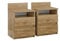 Vicco Nachttisch Monty, Nachtkommode, Goldkraft Eiche, 39.6 x 59.1 cm 2er Set