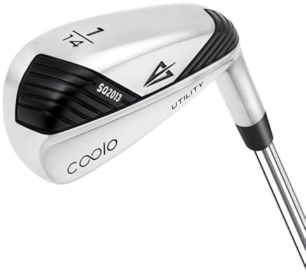 COOLO Golf Driving Iron for Average Golfers, Individual 1/2/3/4 Utility Iron, Men Right&Left Handed.(1# 14°, Right)