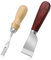 Ncheli 2 Utensile Per Bordi In Pelle Coltello Spelucchino In Pelle, Comprese 2 Taglie Di Smussatore Per Bordi In Pelle, Kit Di Strumenti Artigianali In Pelle For Diy Leather Craft Tools