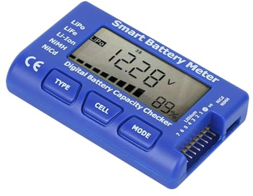 Intelligentes Digitales Batteriemessgerät, Batteriekapazitätsprüfer, LCD-Display, LiPo/LiFe/Li-Ion/NiMH/NiCd, ESC/Servo/PPM-Test, Batterieentladung, Spannungsausgleich,