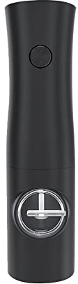 Tsadeer Electric Pepper Grinder Set,Automatic Salt Grinder Pepper Mill with Switch Button, Sensing for Kitchen Black