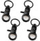 Schlüsselbund-Türschlösser aus Zinklegierung, 60 mm, sichere Haustierkäfig-Haken mit Gürtelclips für Gurtband, Gurte, Haustierhalsbänder und Ledergürtel, mit drehbaren Clips für vielseitige