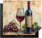 KitchenYeah© Protege Plaque Tapis Pour Induction 60x52 cm Deco Cuisine Protection Vitrocéramique Pour Cuisiniere Vin - Raisin - Boisson - Verre à vin - Fruit