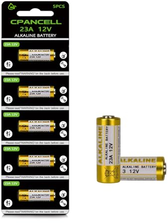 CPANCELL Lot de 5 piles alcalines A23 23 A 12 V MN21/23 L1028f 12 V