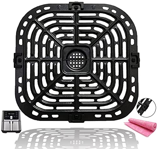QLRGNE 6QT Air Fryer Crisper Plate for Instants Pot Vortex Plus 6 in 1 6QT XL Air Fryers, Nonstick Air Fryer Grill Pan Plate Rack Insert Grate Shelf Grid for Instants Vortex 6QT 5.7QT, Dishwasher Safe