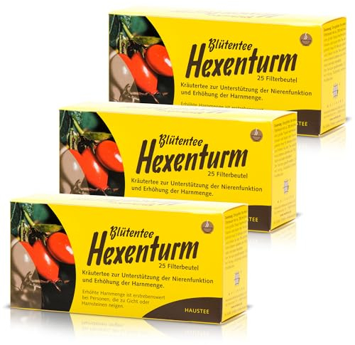 Weltecke Hexenturm-Tee | 3x25 Teebeutel | Nieren & Harnweg | Kräuter-Tee in Deutschland kontrolliert & frisch abgefüllt | Blüten-Tee mit Hibiskus, Holunder, Lavendel & mehr