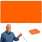 Sonnensegel Quadratisch 1.7 x 4.3 m Schattentuch 98% UV Schutz Alle 50cm Eine Edelstahlöse für Außenbereiche wie Garten und Balkone, Orange