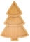 Ciieeo Christmas Tree Serving Dish Wooden Tray for Snacks Fruits Appetizers Creative Xmas Tree Shaped Plate for Parties Family Gatherings Holiday Celebrations