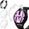 iVoler 3 Piezas Funda con Protector de Pantalla para Samsung Galaxy Watch 6 40mm, Protección Completa Carcasa Protectora Delgado Suave TPU Anti-Arañazos Case, 2 Transparente + 1 Negro