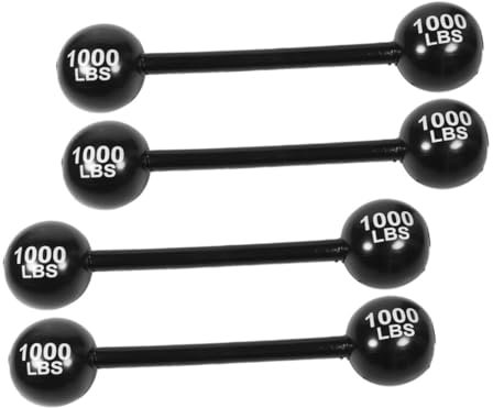 Abaodam 4 Stück PVC Aufblasbares Hantelspielzeug Jungen Und Mädchen Training Gefälschte Hantel Aufblasendes Hantelspielzeug Für Party