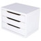 WELL HOME - Cajonera de madera con 3 cajones color Blanco