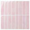 Commomy 3D Fliesenaufkleber Klebefliesen Küche Bad Rosa Vinyl Fliesen Selbstklebend Küchenrückwand Metro Wandfliesen Selbstklebend Fliesenfolie (10 Stück, 30.5 x 30.5 cm)
