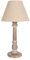 Clayre & Eef Tischlampe Ø 23x45 cm Braun Holz Schreibtischlampe