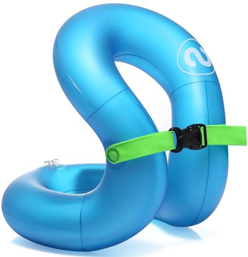 Flotador Natación niños, Flotador Bebé, Inflable Flotador Piscina Bebé, Espesado de Dos Capas Chaleco Natación con Correa de Seguridad para Entrenamiento de Natación - 3-6años/33 to 60lbs(15-30kg)